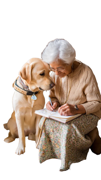 Elderly Care Scene V2 Vinyl Car Decal Sticker – Waterproof & UV-Resistant 8"