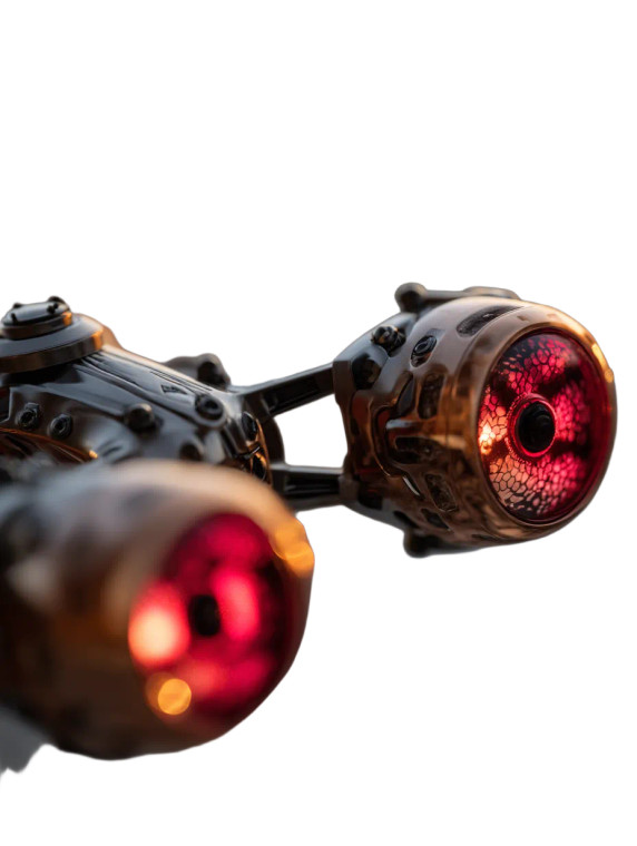 Sci-Fi Drone Vinyl Car Decal Sticker – Waterproof & UV-Resistant 8"