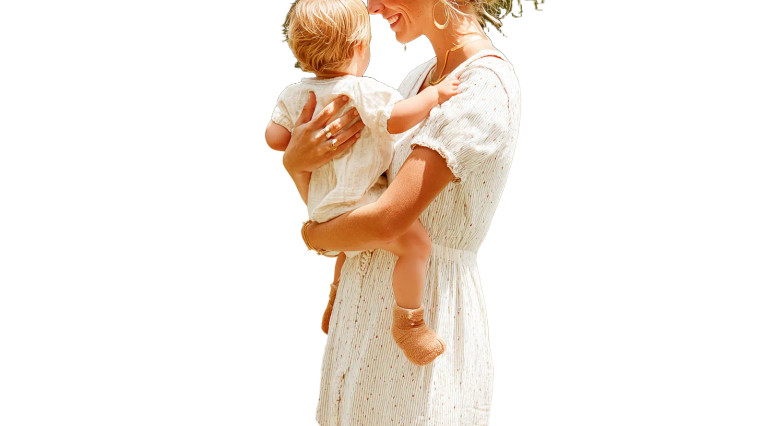 Mother And Child V22 Vinyl Car Decal Sticker – Waterproof & UV-Resistant 8"