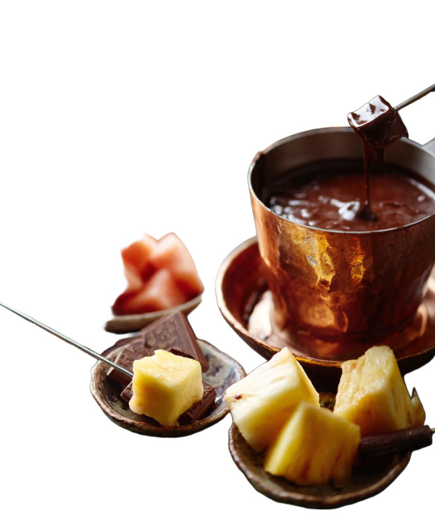 Fruit Fondue Display Vinyl Car Decal Sticker – Waterproof & UV-Resistant 8"