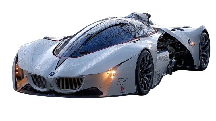 Futuristic Bmw Racer Vinyl Car Decal Sticker – Waterproof & UV-Resistant 8"