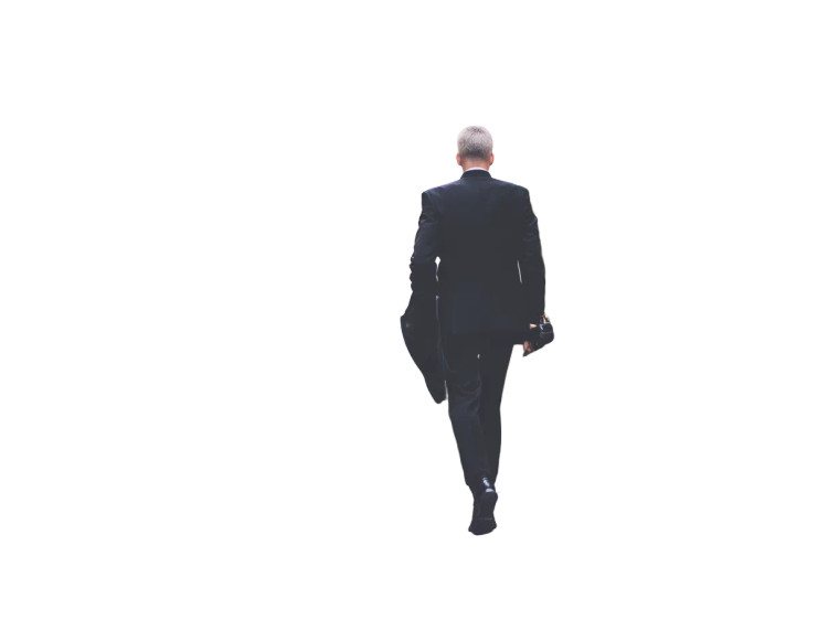 Luxury Street Businessman Vinyl Car Decal Sticker – Waterproof & UV-Resistant 8"