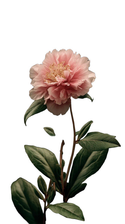 Lush Pink Flower Vinyl Car Decal Sticker – Waterproof & UV-Resistant 8"