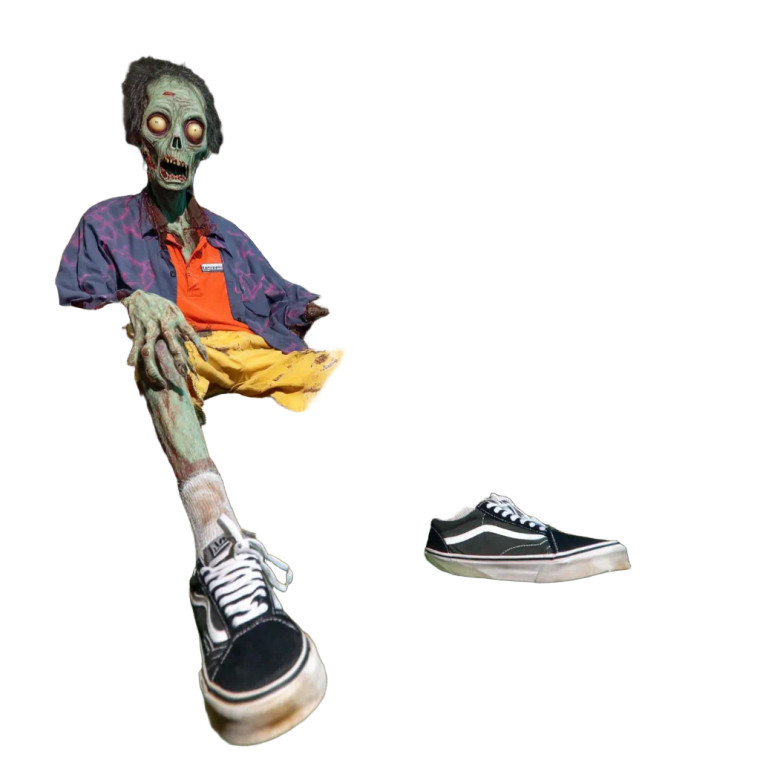 Zombie Watching Tv Vinyl Car Decal Sticker – Waterproof & UV-Resistant 8"