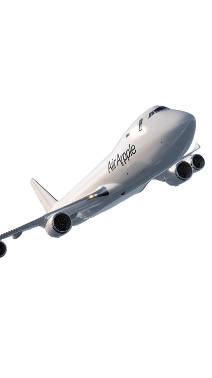 Airapple Cargo Plane Vinyl Car Decal Sticker – Waterproof & UV-Resistant 8"