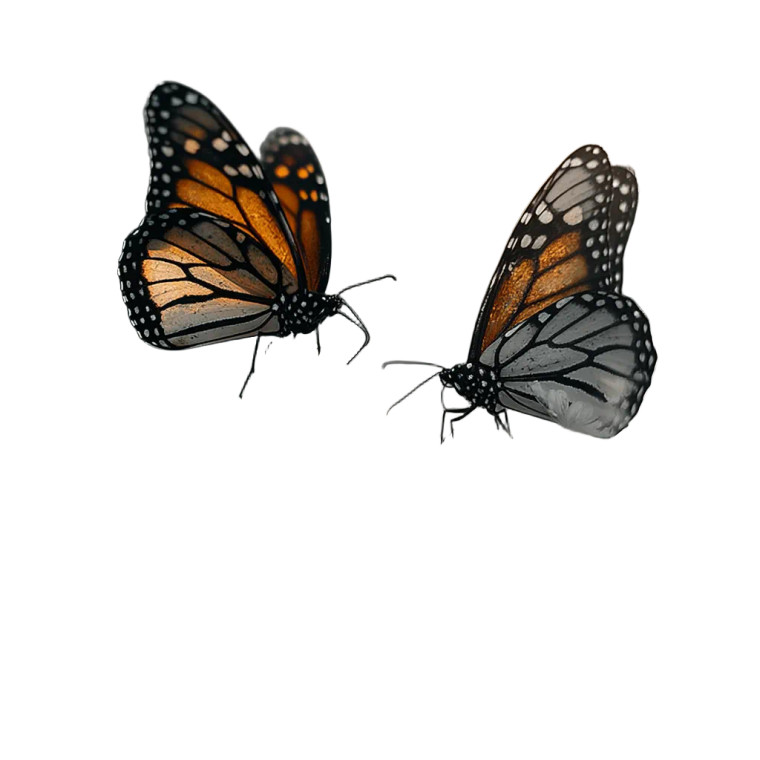 Monarch Butterflies Field Vinyl Car Decal Sticker – Waterproof & UV-Resistant 8"