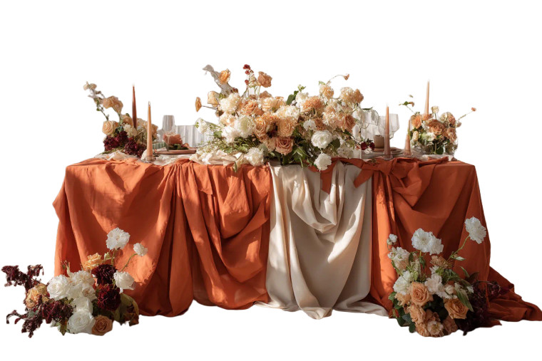 Elegant Wedding Table Vinyl Car Decal Sticker – Waterproof & UV-Resistant 8"