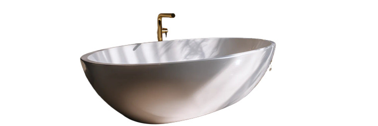 Luxury White Bathtub Vinyl Car Decal Sticker – Waterproof & UV-Resistant 8"