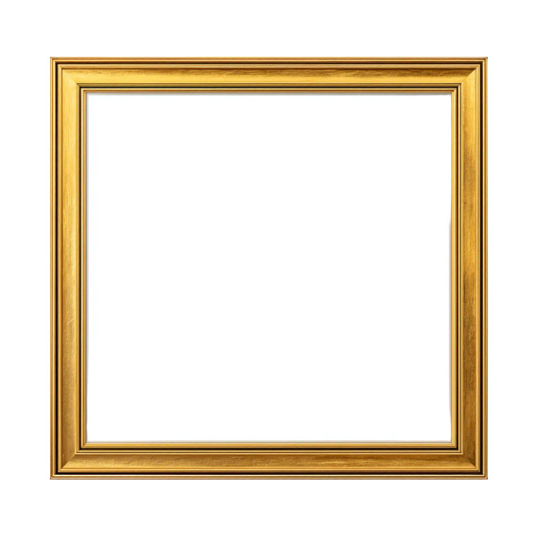 Golden Picture Frame Vinyl Car Decal Sticker – Waterproof & UV-Resistant 8"