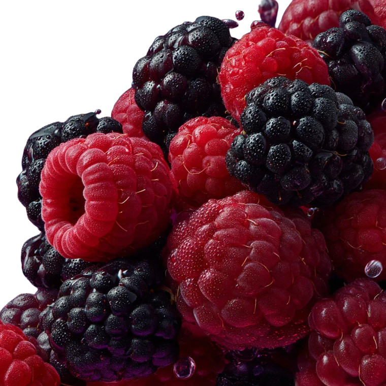 Raspberries And Blackberries Vinyl Car Decal Sticker – Waterproof & UV-Resistant 8"