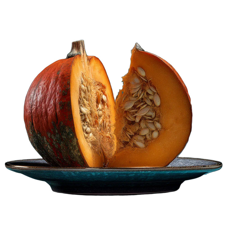 Halved Pumpkin Vinyl Car Decal Sticker – Waterproof & UV-Resistant 8"