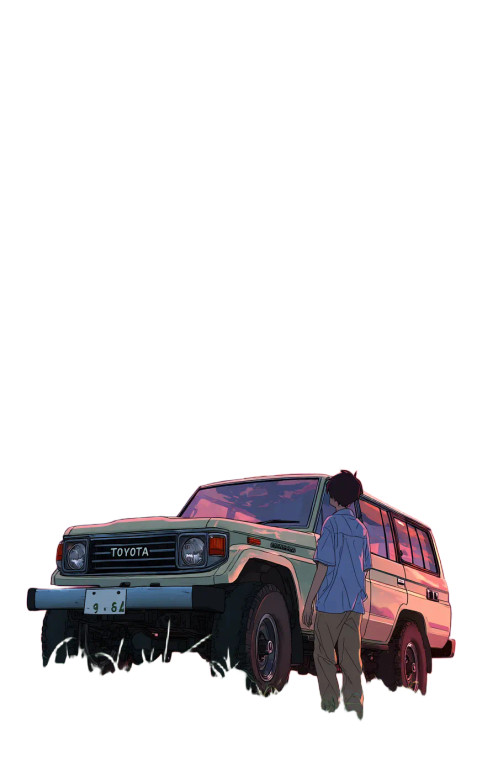 Sunset Car Watch Vinyl Car Decal Sticker – Waterproof & UV-Resistant 8"