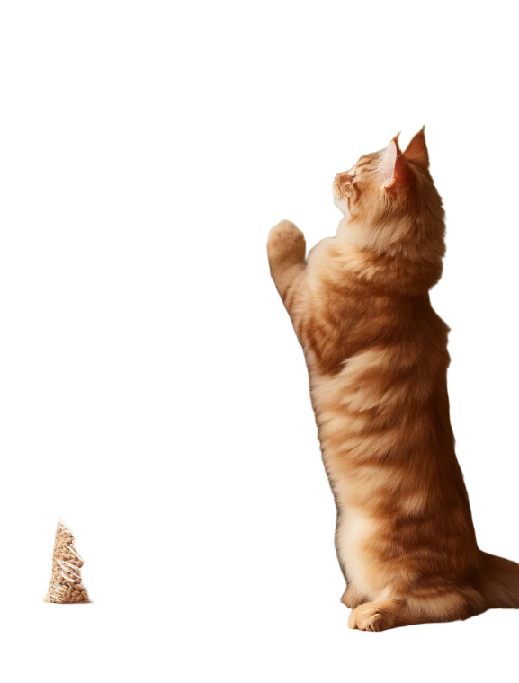 Cat Hugging Litter Bag Vinyl Car Decal Sticker – Waterproof & UV-Resistant 8"