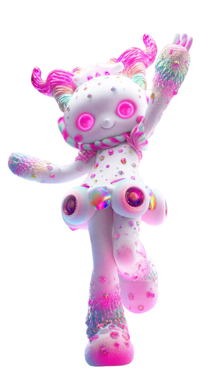 Cute Idol Yokai Vinyl Car Decal Sticker – Waterproof & UV-Resistant 8"