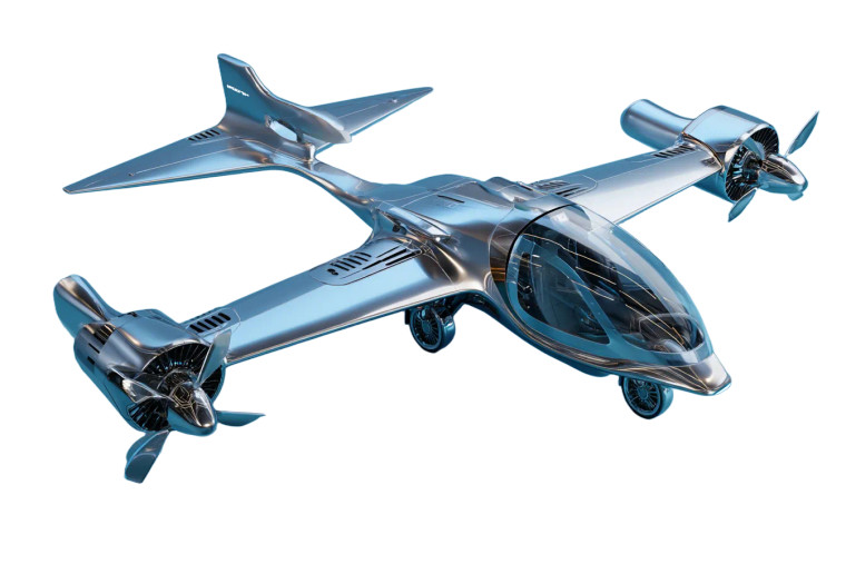 Futuristic Y-Drone Vinyl Car Decal Sticker – Waterproof & UV-Resistant 8"