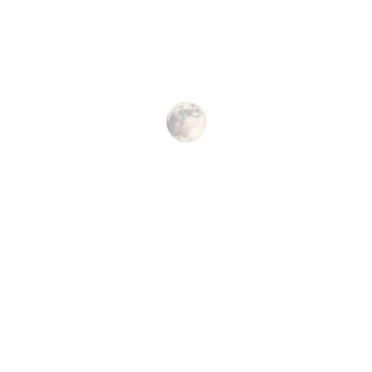 Bright Full Moon Vinyl Car Decal Sticker – Waterproof & UV-Resistant 8"