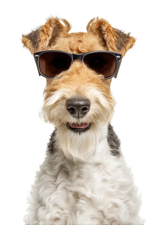 Smiling Fox Terrier Vinyl Car Decal Sticker – Waterproof & UV-Resistant 8"