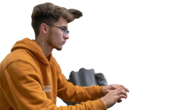 Industrial Robot Students Vinyl Car Decal Sticker – Waterproof & UV-Resistant 8"