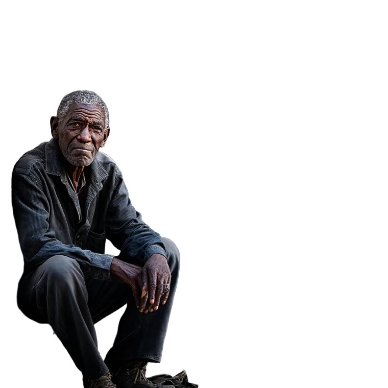 Elderly Cuban Man Vinyl Car Decal Sticker – Waterproof & UV-Resistant 8"