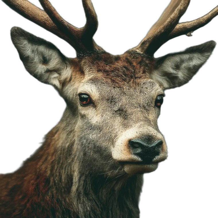 Majestic Heroic Deer Vinyl Car Decal Sticker – Waterproof & UV-Resistant 8"