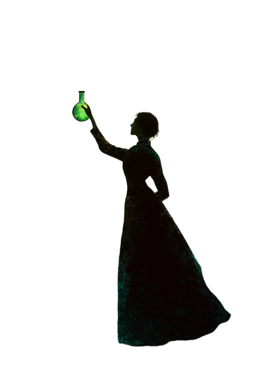Scientific Silhouette Vinyl Car Decal Sticker – Waterproof & UV-Resistant 8"