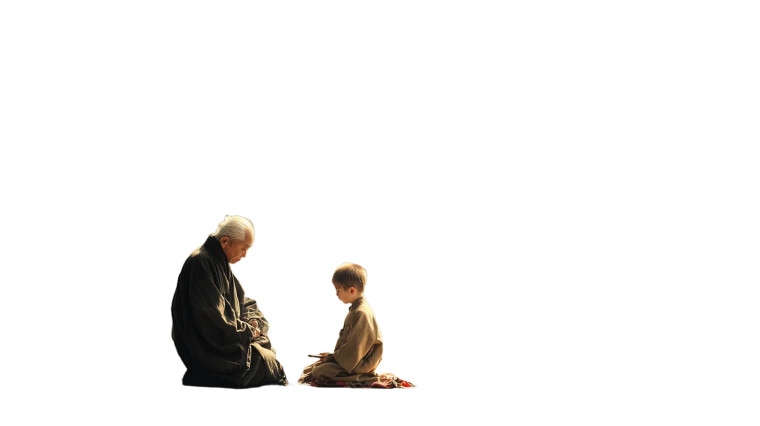 Zen Master Teaching Vinyl Car Decal Sticker – Waterproof & UV-Resistant 8"
