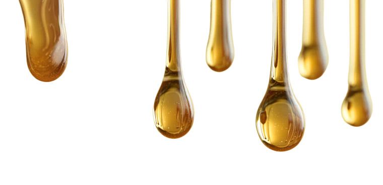 Golden Oil Droplets Vinyl Car Decal Sticker – Waterproof & UV-Resistant 8"