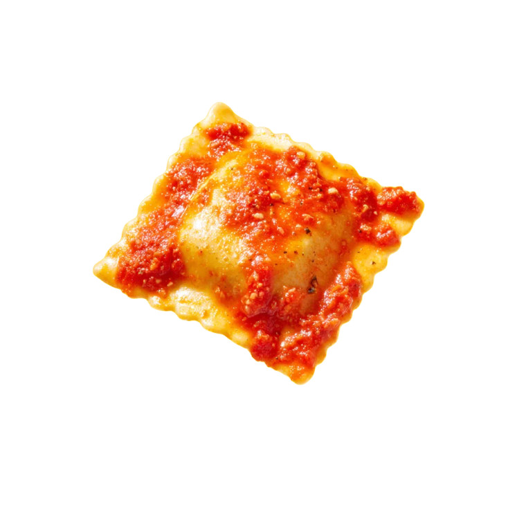 Bitten Ravioli Vinyl Car Decal Sticker – Waterproof & UV-Resistant 8"