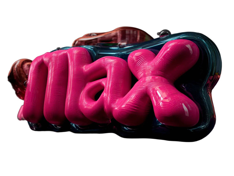 Inflated Pink Max V2 Vinyl Car Decal Sticker – Waterproof & UV-Resistant 8"
