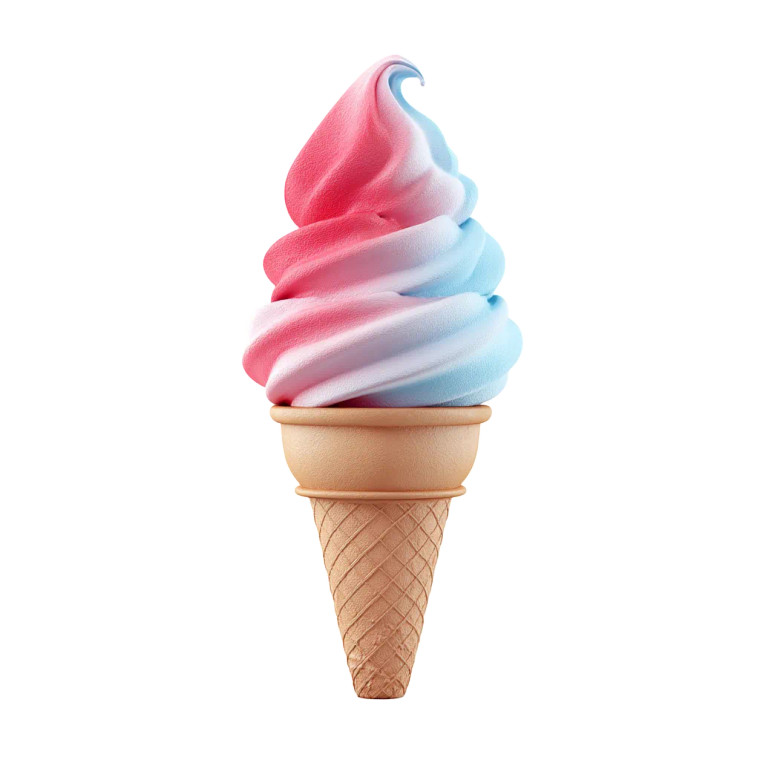 Soft Ice Cream Icon Vinyl Car Decal Sticker – Waterproof & UV-Resistant 8"