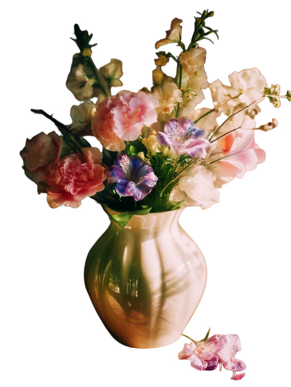 Flowers In Vase V2 Vinyl Car Decal Sticker – Waterproof & UV-Resistant 8"
