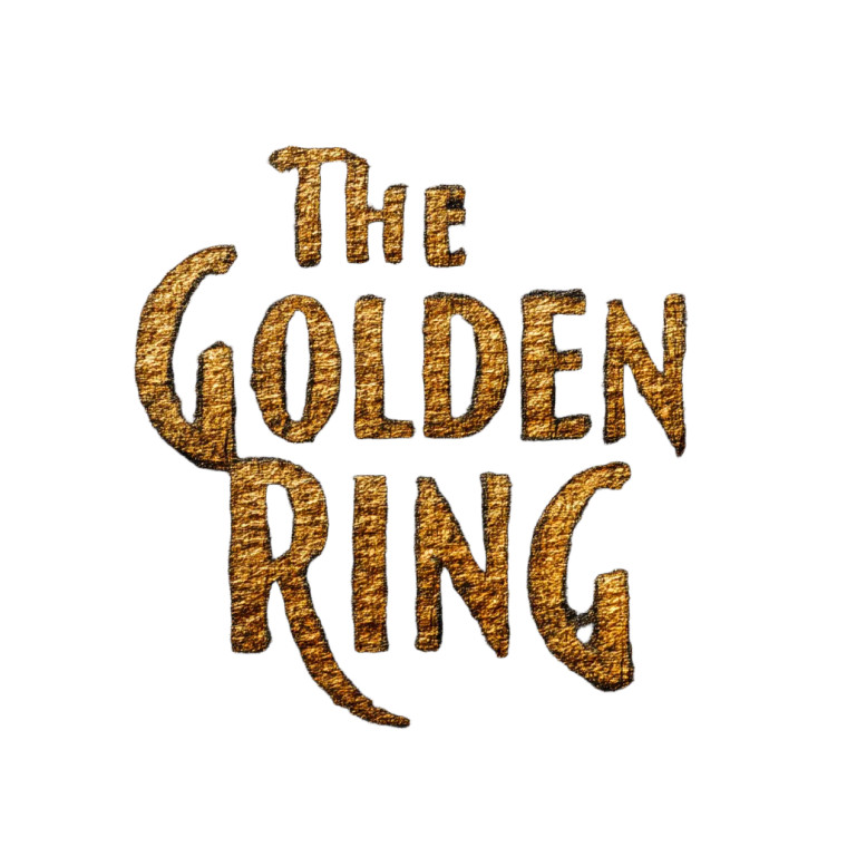 The Golden Ring Vinyl Car Decal Sticker – Waterproof & UV-Resistant 8"