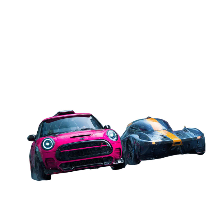 Futuristic Car Race Vinyl Car Decal Sticker – Waterproof & UV-Resistant 8"