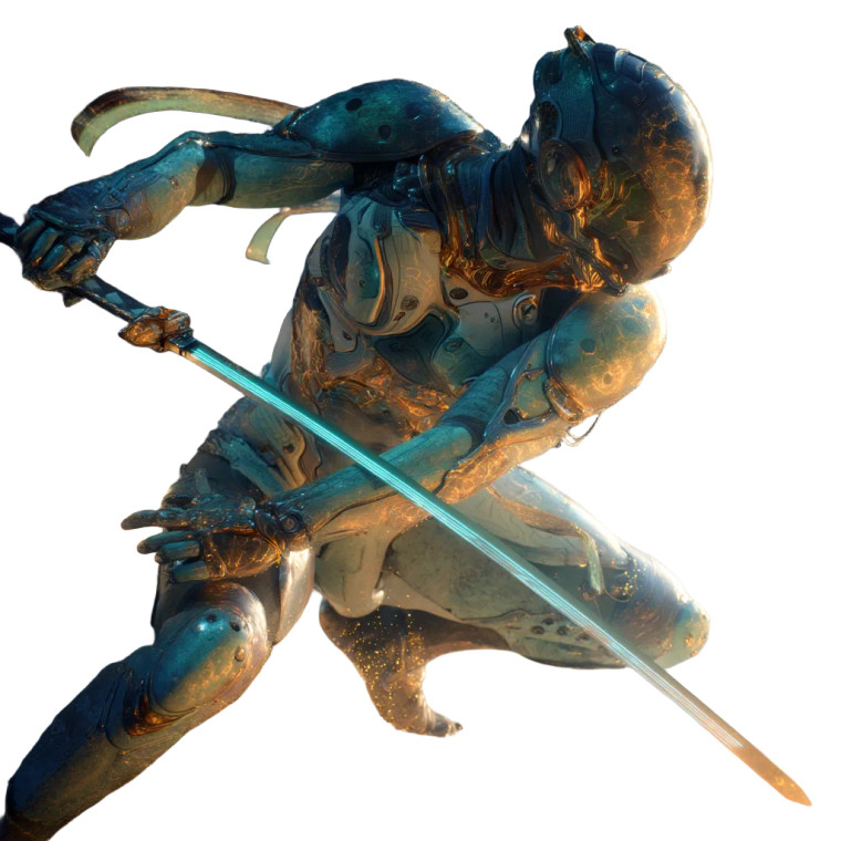 Futuristic Samurai V7 Vinyl Car Decal Sticker – Waterproof & UV-Resistant 8"