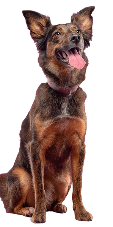 Happy Luxury Dog Vinyl Car Decal Sticker – Waterproof & UV-Resistant 8"