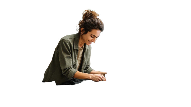 Warehouse Worker Sorting Vinyl Car Decal Sticker – Waterproof & UV-Resistant 8"