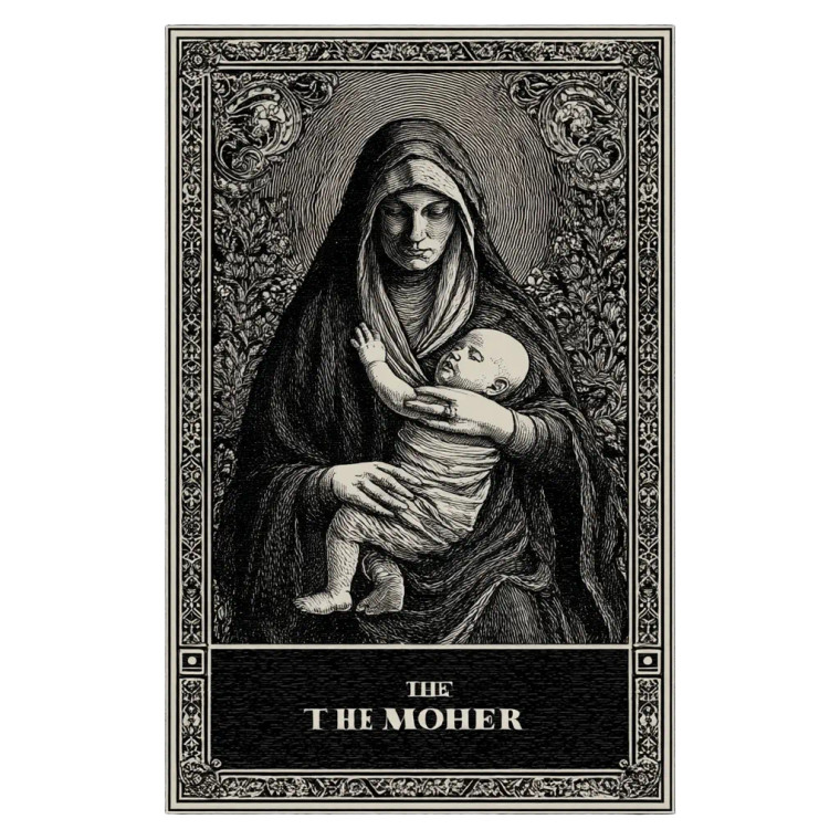 The Mother Tarot Vinyl Car Decal Sticker – Waterproof & UV-Resistant 8"