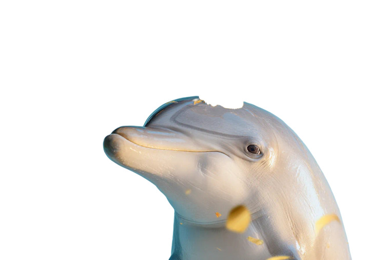 Birthday Dolphin Vinyl Car Decal Sticker – Waterproof & UV-Resistant 8"