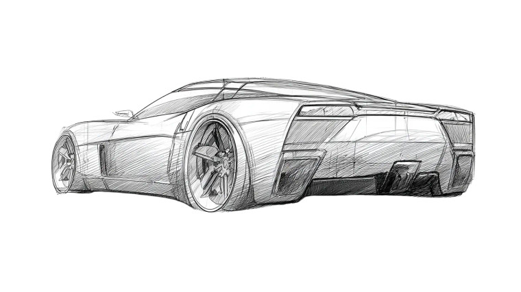 Concept Sports Car Vinyl Car Decal Sticker – Waterproof & UV-Resistant 8"