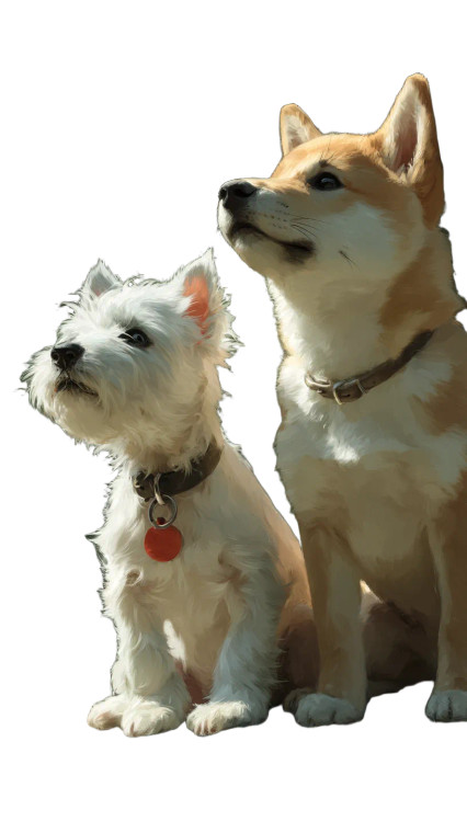 Ghibli Puppies Vinyl Car Decal Sticker – Waterproof & UV-Resistant 8"