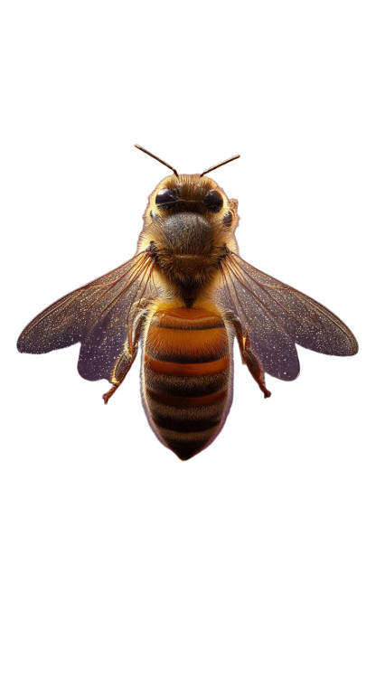Golden Bee Perched Vinyl Car Decal Sticker – Waterproof & UV-Resistant 8"