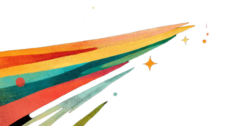 Colorful Shooting Star Vinyl Car Decal Sticker – Waterproof & UV-Resistant 8"