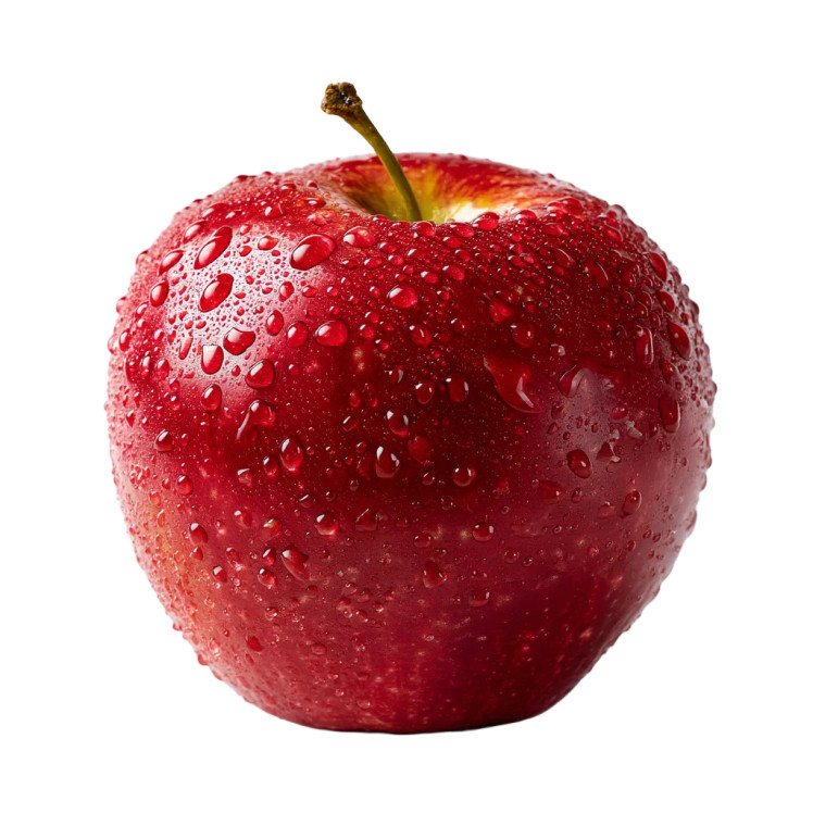 Fresh Red Apple V3 Vinyl Car Decal Sticker – Waterproof & UV-Resistant 8"