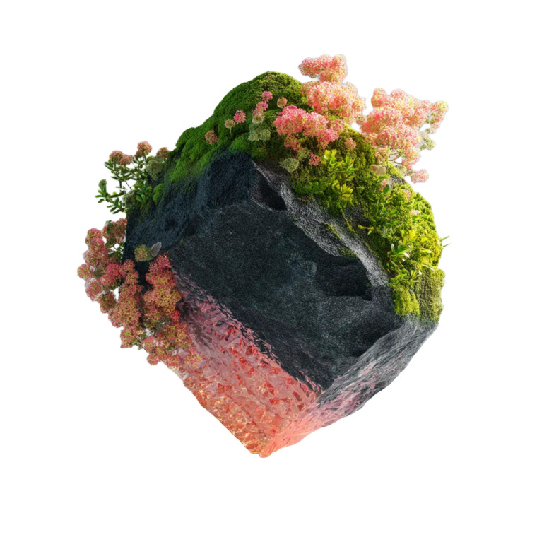 Flying Space Stone Vinyl Car Decal Sticker – Waterproof & UV-Resistant 8"