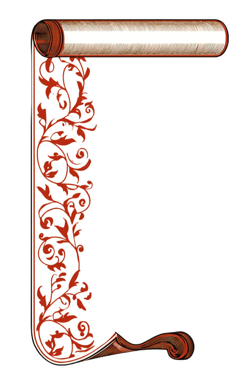 Mystical Journal Scroll Vinyl Car Decal Sticker – Waterproof & UV-Resistant 8"