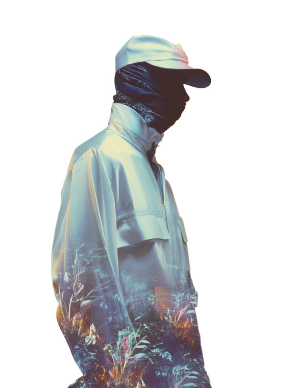 Surrealist Race Driver Vinyl Car Decal Sticker – Waterproof & UV-Resistant 8"