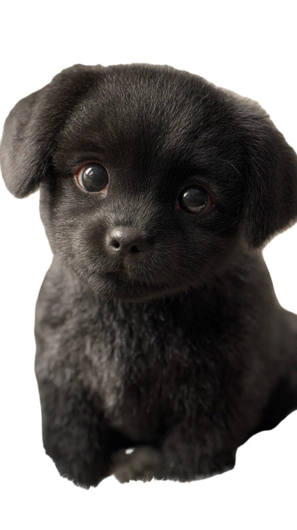 Cute Puppy Portrait V3 Vinyl Car Decal Sticker – Waterproof & UV-Resistant 8"