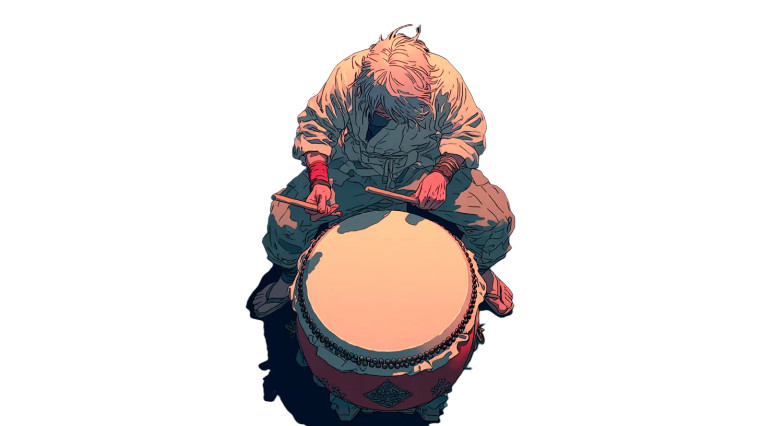 Man Playing Drum Vinyl Car Decal Sticker – Waterproof & UV-Resistant 8" Man Playing Drum Vinyl Car Decal Sticker – Waterproof & UV-Resistant 8"