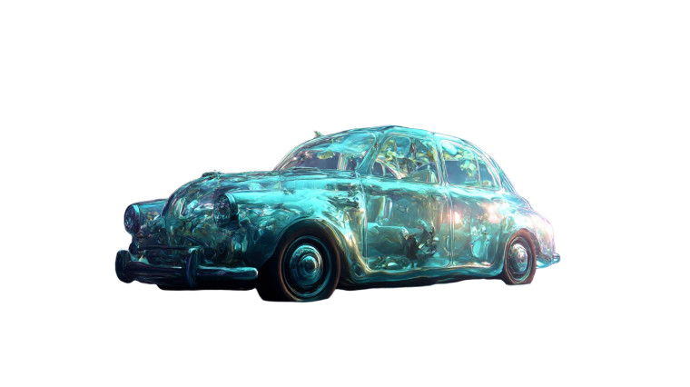 Surreal Dream Car Vinyl Car Decal Sticker – Waterproof & UV-Resistant 8"