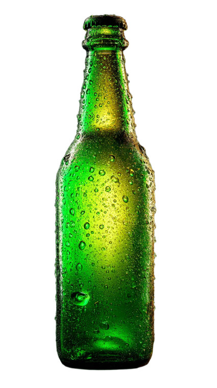 Frosted Beer Bottle V2 Vinyl Car Decal Sticker – Waterproof & UV-Resistant 8"